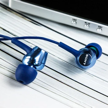 Originaal SONY MDR-EX255AP 3,5 mm Ear Kõrvaklapid Juhtmega Muusika Handsfree Kõrvaklapid Koos Mic Xiaomi Huawei nutitelefon