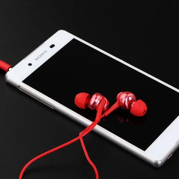 Originaal SONY MDR-EX255AP 3,5 mm Ear Kõrvaklapid Juhtmega Muusika Handsfree Kõrvaklapid Koos Mic Xiaomi Huawei nutitelefon