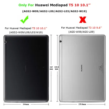 Originaal Ultra Slim jalg luuk Jaoks Huawei MediaPad T5 10.1 Juhul Tablett AGS2-W09/L09/W19