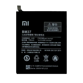 Originaal Xiaomi Aku BM37 Reaalne 3800mAh Aku Xiaomi Mi 5S pluss Mi5s pluss bm 37 Asendamine Telefoni akud