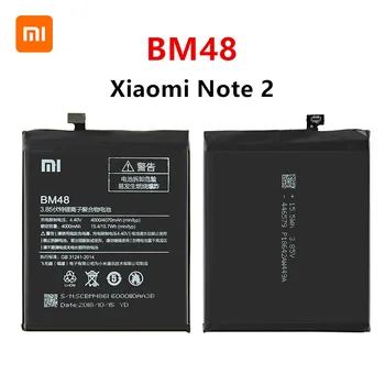 Orijinal telefon pil için Mi Note2 pil Xiaomi Mi 2 ei BM48 piller Bateria Xiaomi Note2