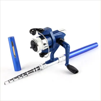 OUTAD Super Kerge Kaasaskantav Pen Rod Kalapüügi Komplektid Mini Teleskoop õngeritv Masti + Reel Tasku Kalapüügi Reel Tarvikud