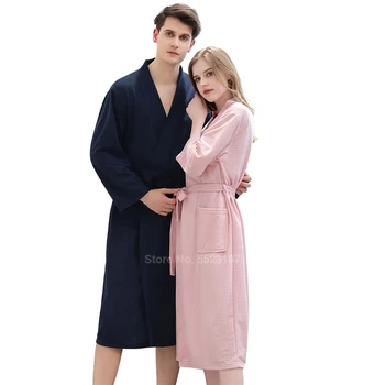 Paarid Jaapani Kimono Yakata Riideid Naistele Oriental Väljavalitu Tahke Pidžaama Sleepwear Õhuke Kampsun, Hommikumantel Kiire Kuiv Kleit Mees