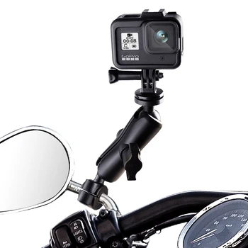 Palli Peaga Musta Telefoni GPS-i Hoidik Mount Mootorratta Baasi 10mm Augu autocycle Seista Gopro Xiaomi iPhone