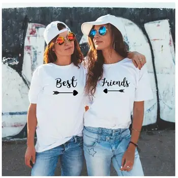 Parimad sõbrad T-Särk Tumblr Paarid BFF ie Tee Parim Sõber Sobitamise Poolid on ie Kingitus Parim Õde Tee Camisetas