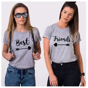 Parimad sõbrad T-Särk Tumblr Paarid BFF ie Tee Parim Sõber Sobitamise Poolid on ie Kingitus Parim Õde Tee Camisetas