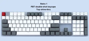 PBT-104-sisestage Retro Keycaps Vintage Keycaps Dolch RGB Keycaps Topelt-shot Top Sära-läbi Cherry MX Lülitid Mehaaniline Klaviatuur