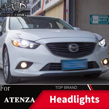 Pea Lamp Auto Mazda 6 Atenza 2013-2017 Esituled Udutuled päevasõidutuled PÄEVATULED H7 LED Bi Xenon Pirn Auto Tarvikud