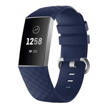 Pehmest Silikoonist Sport Bänd Fitbit Eest 3 Käepaela Rihm Metallist Pandla Asendamine Watchband Jaoks Fitbit Eest 3 Esiliistu