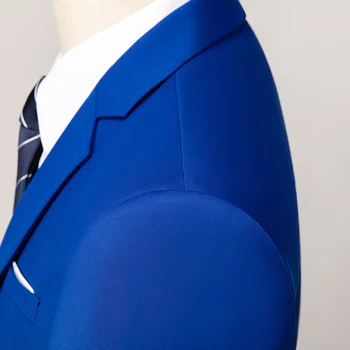 Plyesxale Kuninglik Sinine Pulm Kostüümid Meeste 2020. Aasta Uus Klassikaline Abielu Masti Mees 6XL Pluss Suurus Meeste Mood Ametlik Sobib Q1021