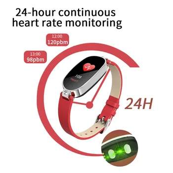 PPB79 smart watch naiste Veekindel fitness tracker Südame Löögisageduse, vererõhu Monitor smartwatch Android ja ios