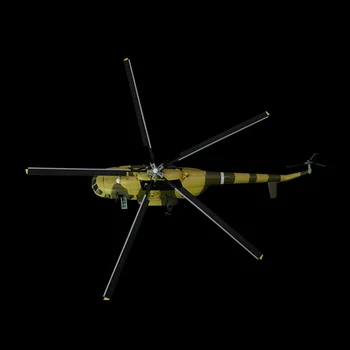 Pre-ehitatud 1:72 Mi-8 Hip keskmise twin-turbiini helikopter hobi laekuva lõpetanud plastikust õhusõiduki mudel