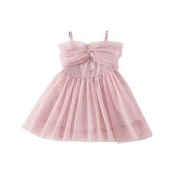 Printsess Kleit Võistlused Vastsündinud Beebi Lapsed Tüdrukud Off Õla Tutu Silma Kleit Partei Ametliku Pulm Kleit roosa 0-5Y