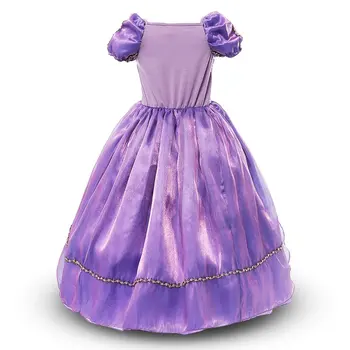 Printsess Rapunzel Cosplay Kleit Tüdruk, Poiss Lühikesed Varrukad Printsess Kleit Üles Teismeliste Halloween Kleidid Beebi Sassis Kostüüm