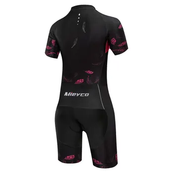 Pro Team Triatloni Ülikond Naiste Rattasõit Lühikesed varrukad Jersey Skinsuit Kombekas Maillot Jalgrattasõit Ropa ciclismo komplekt Töötab ujumine