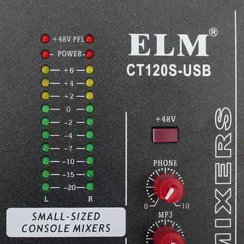 Professionaalne Audio Mikser Live Stuudios Mixing Console 12 Kanaliga bluetooth USB Power DJ Mikser Juhatuse Muusika Stereo Heli Mikser