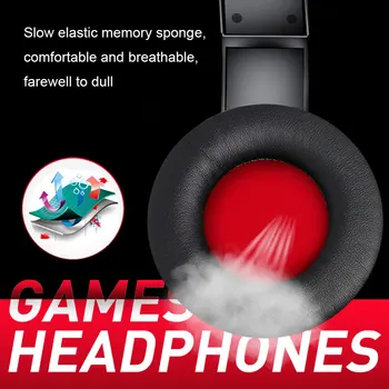 Professionaalne Led Valgus Gamer Headset Arvuti PS4 Gaming Kõrvaklapid, Reguleeritav Bass Stereo PC Juhtmega Peakomplekt Mic