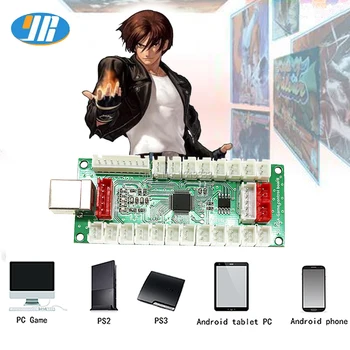 PS2, PS3 PC PC360 4 In 1 USB-Kodeerija Null Hilinemine Arcade Juhtnuppu Kontroller Nuppu Kaabel Retro Arcade DIY Kit
