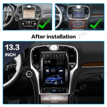 PX6 Tesla Stiilis Suur Ekraan, Android 9.0 Auto Multimeedia Mängija Chrysler 300C 2013-2019 auto GPS-Raadio Audio stereo BT juhtseade