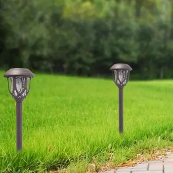 Päikese valgus õues LED pruun plast muru, lamp on veekindel villa park garden path muru dekoratiivsed päikese-aed valgus 1/3 tk