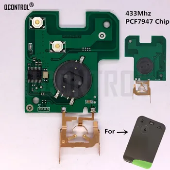 QCONTROL Auto Remote Smart Key Circuit Board Renault Laguna Espace Smart Card 433MHz PCF7947 Kiip