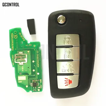 QCONTROL Remote Key Uuendatud jaoks NISSAN 433MHz Märts Qashqai Sunny Sylphy Tiida X-Trail koos ID46 Kiip Auto Ukse Lukk