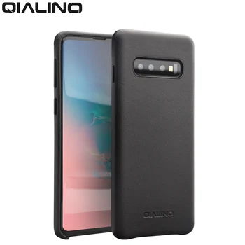 QIALINO Stiilne Ehtne Nahk Telefon Case for Samsung Galaxy S10 Pluss 6.4 tolli Käsitsi valmistatud Ultra Slim tagakaas Galaxy S10