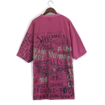 QING MO Naiste Punane Täht, Print T-Särk Kleit Naiste Vabaaja O-Kaelus Kleit Naistele Üle Põlve Mini Kleit 2021 Suvel ZQY914