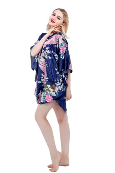 RB028 Suvel Seksikas Silk Nightgowns Sleepshirts Naiste Lühike-varrukad Sleepwear Lounge Vabaaja Satiin Siidist Nightwear Naine Dres