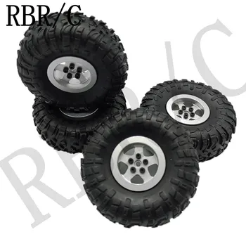 RBR/C MN hõbedane kõik-metal rattad, sobib MN D90 D91 96 99 99s DIY osad, muudetud erinevaid RC autod WPL