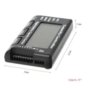 RC CellMeter-7 Digital Aku mahtuvus Kontrollija Nicd NiMH kui LiPo Elu Li-ion