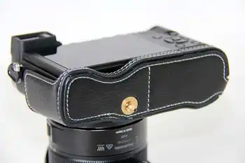 Real Leather ehtne Kaitsta Poole Kaamera Puhul Käepide Panasonic DMC-GX85