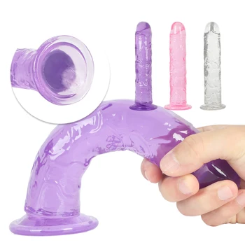 Realistlik dildo dick pehme jelly anal dildo nr vibraator sugu mänguasi naistele rihma lesbi võimsus iminapp täiskasvanud mänguasi naistele