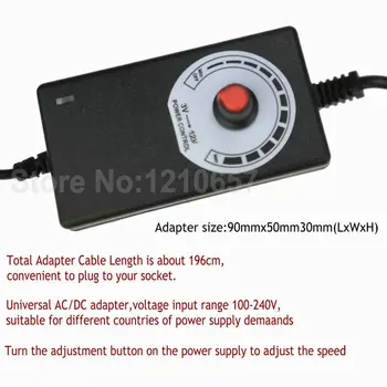 Reguleeritav toiteplokk Pakkumise AC 100V/220V DC 3V 12V Valgustuse Lülitus Trafo 2A LED Riba MEILE Plug Power Adapter