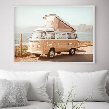 Reisi Määratlus Quote Lõuendile Maali A4 Vintage Camper Auto Plakatid ja Pildid Põhjamaade Seina Art Pilte elutuba Home Decor