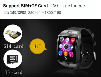 Reloj inteligente hombre 2018 Q18 Bluetoth Smart Watch GSM Kaamera TF Kaart Telefoni Randmele Käekella Android smart watch naised