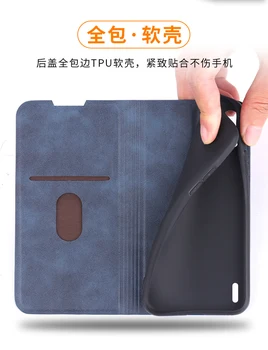 Retro Naha Puhul Xiaomi Redmi Lisa 8 7 Pro Auto Magnet Suletud Klapp Seista Kaane Redmi 6 7 8 6A 7A 8A Vintage Raamat Juhul