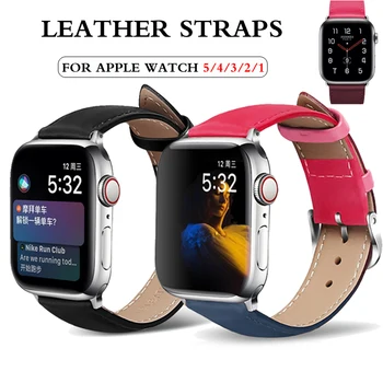 Rihm Apple watch band 44mm 40mm apple vaata 5 4 3 2 1 klassikaline nahast käevõru, vöö watchband correa iwatch bänd 42mm 38mm