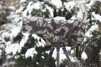 ROLANPRO vihmakate Vihmamantel Sony FE 200-600mm F5.6-6.3 G OSS Teleobjektiiv Armee Roheline Kamuflaaž Relvad Kate Objektiivi Mantel