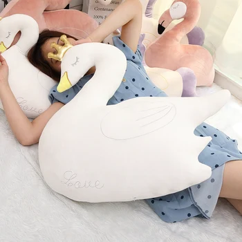 Roosa Flamingo Padi Täidisega Snow White Swan Fantastiline Unistus Ükssarvik Kuju Mänguasi Padi Printsess Tuba Decor Girly Tooli Padi