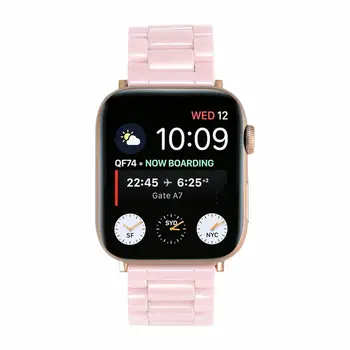 Roosa Keraamiline Kella Rihm Apple Watch Band Seeria 6 5 4 3 2 1 Asendada Käepaela w Adapterid iWatch 44/40/42/38mm Käevõru