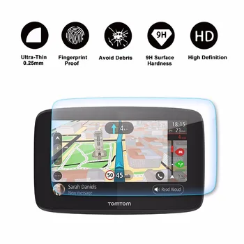RUIYA screen protector TomTom Go 520 5200 ümmarguse 5inch gps navigatsioon ekraan,9H karastatud klaasist kaitsekile