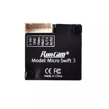 Runcam Micro Swift-3 V2 4:3 600TVL CCD Mini FPV Kaamera Juhtnuppu/ UART Kontrolli Lülitatav OSD Konfiguratsioon - FOV 145
