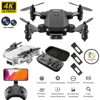 S66 Mini Undamine Koos Kaamera HD RC Kokkupandav WiFi FPV Undamine 4K Profesional Selfie 4K Topelt Kaamera Drones Quadcopter RC Mänguasjad Dron
