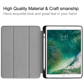 Sale Silk Nahast Flip Case For New iPad 9.7 2018 2017 Apple Pliiatsi Hoidja Smart Cover for iPad Õhu 1 2 5 6 9.7 tolline+film