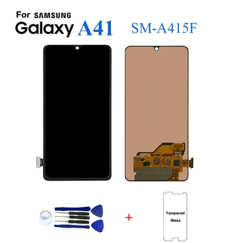 Samsung A41 A415 Ekraan Lcd Ekraan Asendus Samsung A41 SM-A415F Digitizer Assamblee Touch Panel Moodul