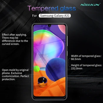 Samsung Galaxy A31 Karastatud Klaasist Nillkin Hämmastav H 0.33 MM Ekraani Kaitsekile Samsung Galaxy A31 Klaas Film