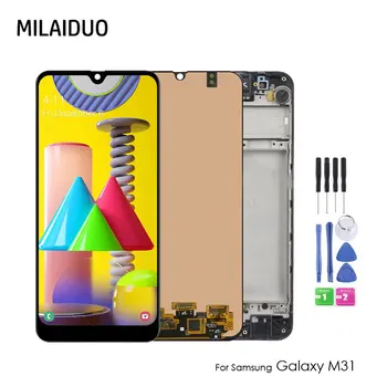 Samsung Galaxy M31 M315 M315F/DS LCD Ekraan Puutetundlik Digitizer Assamblee Samsung M315 LCD Asendamine
