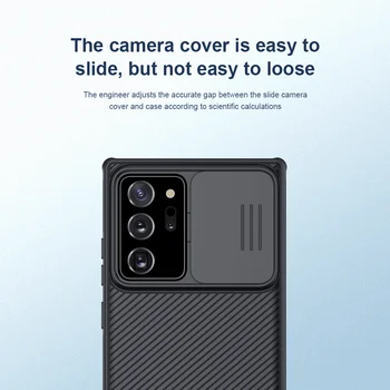 Samsung Galaxy Märkus 20 Ultra Juhul Nillkin Lükake Kaamera Objektiivi Kaitsta Jäätunud Tekstuuriga Vedelik Juhtudel Samsung Note20 5G