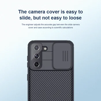 Samsung Galaxy S21 Plus Case for Samsung S21 Pluss Kaas NILLKIN Kaamera Kaitse Lükake Kaas Anti-knock Raske Tagasi Kaitseraud